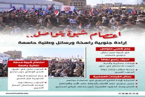شبوة تتصدّر اعتصام جنوبي بإرادة وطنية حاسمة