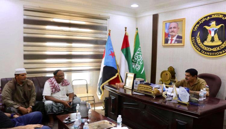 رئيس تنفيذية انتقالي حضرموت يلتقي بمدير مكتب الثقافة في القطن
