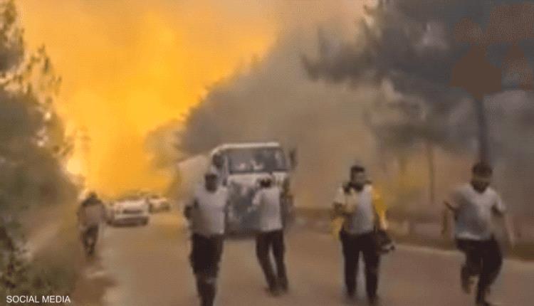 الحرائق تطارد رجال الإطفاء في اللاذقية والأردن يساعد