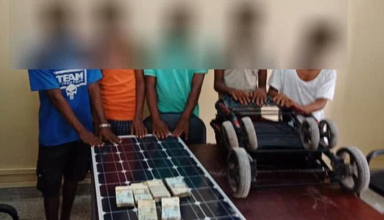 شرطة كريتر تطيح بعصابة سرقة منازل وتضبط متورطين ببيع المسروقات