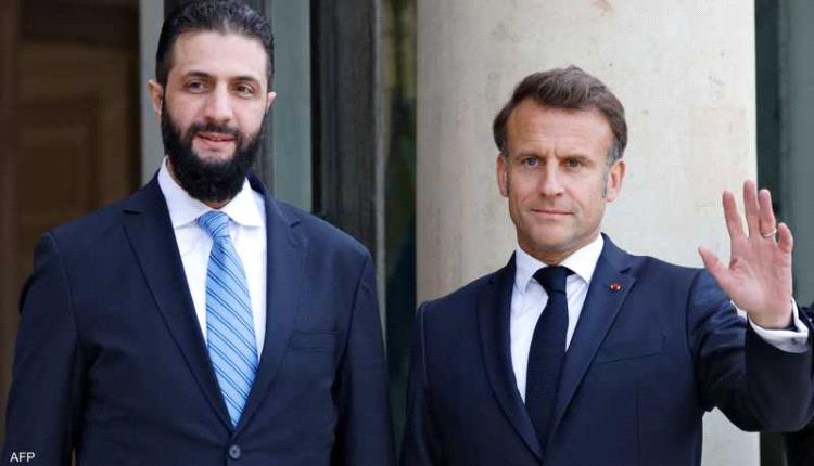 الشرع لماكرون: أحداث السويداء نتيجة فوضى لمتمردين على الدولة