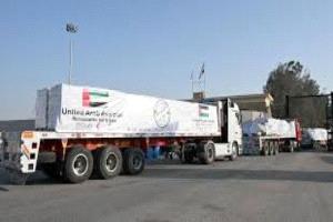 إغاثة تتقدم ودبلوماسية تساند: شاحنات إماراتية لغزة وترحيب بخطوة بريطانية للاعتراف بفلسطين