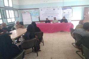 مدير عام مديرية لودر يدشن الجلسات الحوارية (المجتمعية) التي تنفذها مؤسسة معاً نرتقي