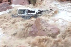 السيول تودي بحياة أربعة شبان في إب
