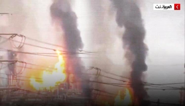 حريق ضخم في مصفاة "فجر" الإيرانية أثر هجوم بطائرة مسيرة إسرائيلية

