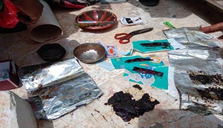 ضبط مروج مخدرات ومصادرة كميات من الحشيش المعدّة للبيع