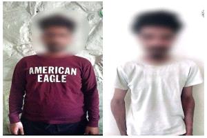 ضبط شخصين بحوزتهما حشيش مخدر في مديرية البريقة