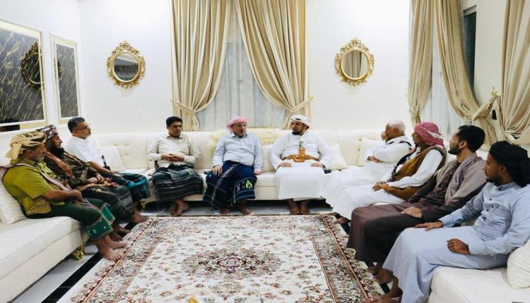 الانتقالي يعزز وحدته مع مشايخ قبائل يافع في حضرموت