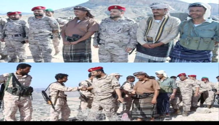 انتقالي المحفد يزور اللواء الأول دعم وإسناد ويشيد بجاهزيته