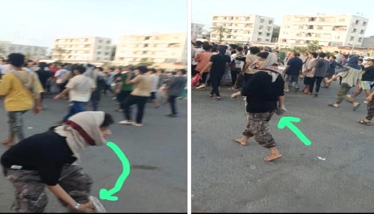 حجارة الفوضى وعلم الوحدة.. سقوط ثلاثة من المندسين في قبضة الأمن