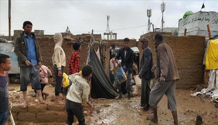 الأمم المتحدة: 40% من مواقع النازحين في اليمن معرضة لخطر الحرائق والفيضانات