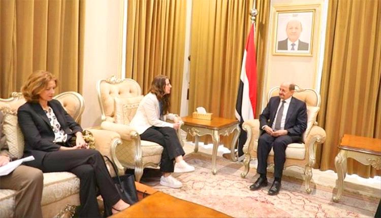 وزير الخارجية يبحث مع المبعوثة النرويجية التصعيد الحوثي وجهود السلام في اليمن