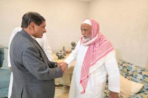 البحسني يزور الشيخ الجوهي بالرياض ويشيد بإسهاماته الخيرية في حضرموت