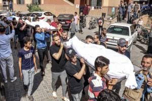 استشهاد أربعة فلسطينيين في قصف إسرائيلي على غزة والنصيرات
