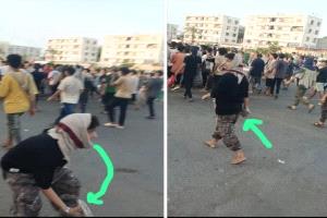 حجارة الفوضى وعلم الوحدة.. سقوط ثلاثة من المندسين في قبضة الأمن