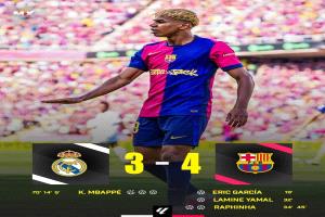 برشلونة يحسم الكلاسيكو أمام ريال مدريد برباعية مثيرة ويقترب من لقب الليغا