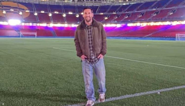 زيارة مفاجئة من ميسي لملعب برشلونة.. ورسالة مؤثرة