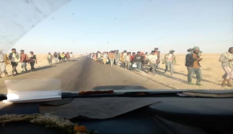 وصول دفعات جديدة من المهاجرين غير النظاميين إلى سواحل شبوة