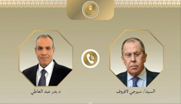 وزير الخارجية المصري ونظيره الروسي يبحثان مؤتمر إعادة إعمار غزة وتطورات المنطقة