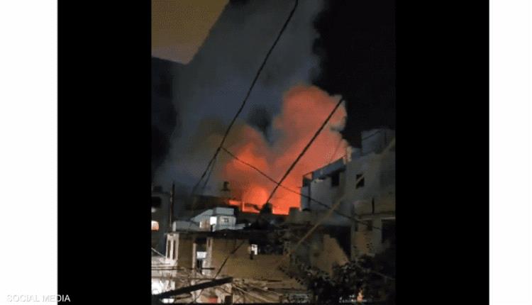 غارة إسرائيلية تستهدف سيارة في مخيم عين الحلوة جنوب لبنان