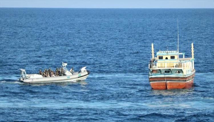 البحرية المشتركة تُحبط تهريب شحنة مخدرات بقيمة 130 مليون دولار في بحر العرب