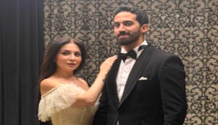 مي عز الدين وأحمد تيمور يتألقان في أول ظهور رسمي بعد الزواج