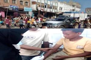 خنفر تتكفل بعلاج ضحايا حادث سوق الأسماك وتطالب بالقبض على الجناة

