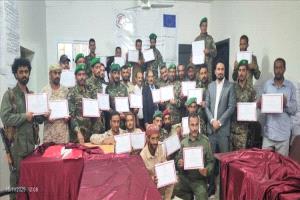 الضالع تختتم دورة لتعزيز مهارات القانون الدولي الإنساني وحماية المدنيين