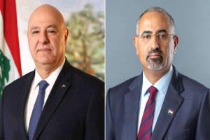 الزبيدي يهنئ لبنان بذكرى استقلاله ويؤكد تعزيز العلاقات الثنائية