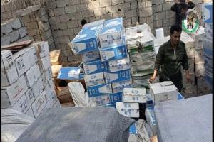 حملة حزام لحج.. مداهمات تكشف مخازن تهريب وتضبط مواد محظورة