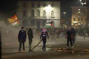 بولونيا تشتعل احتجاجًا على استضافة مكابي تل أبي