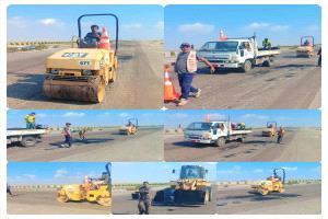 الشركة الكندية "O M" تعزز البنية التحتية في أبين بسفلتة الطرق لمشروع سد حسان
