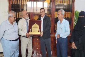 تكريم مدير عام المنصورة لدوره في دعم البحث العلمي والتنمية المستدامة