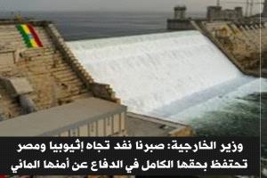 وزير الخارجية: صبرنا نفد تجاه إثيوبيا و مصر تحتفظ بحقها الكامل في الدفاع عن أمنها المائي