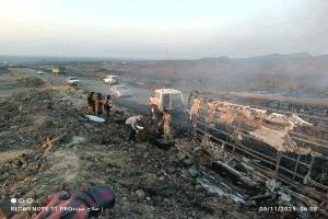 🔴 عاجل | مصرع وإصابة العشرات في حادث مروّع بطريق العرقوب بمحافظة أبين