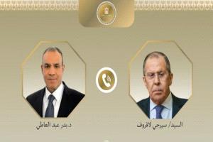 وزير الخارجية المصري ونظيره الروسي يبحثان مؤتمر إعادة إعمار غزة وتطورات المنطقة