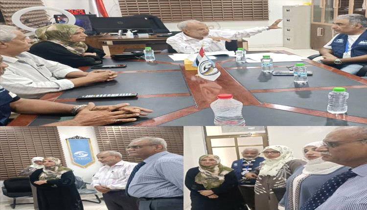نائب مدير مكتب الرئاسة يطلع على مركز البيانات الوطني للهيئة الجيولوجية بعدن