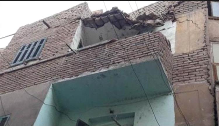 انهيار جزئي لعقار بالإسكندرية ونجاة شخصين من السكان