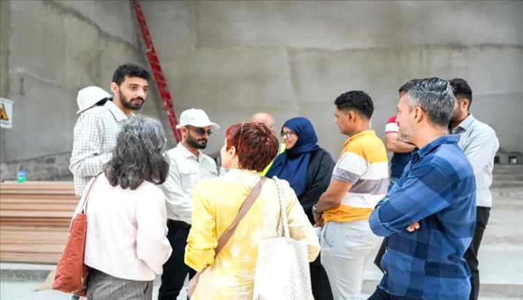 وفد فرنسي يزور مشروع إحياء سينما «أروى» بعدن بدعم أوروبي لإحياء الموروث الثقافي