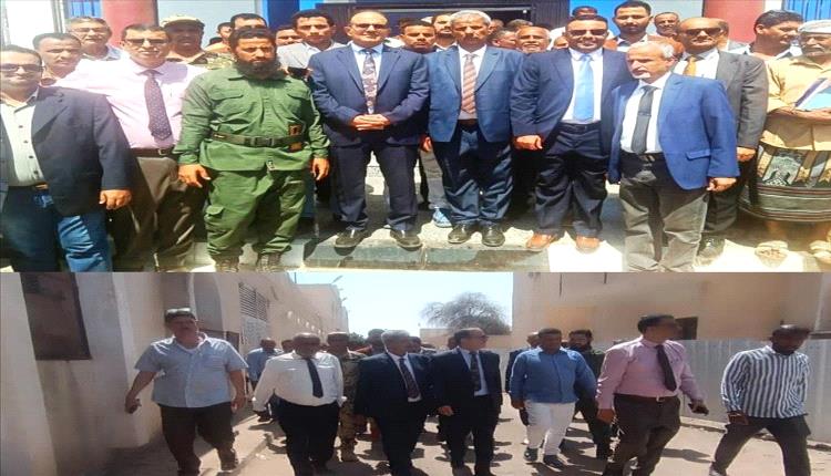 محافظ لحج ووزير الصحة يتفقدان مستشفى ابن خلدون
