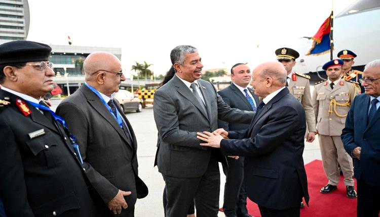 العليمي في القاهرة لافتتاح المتحف المصري