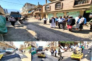 المشمر يتفقد إعادة سفلتة شارع الروضة الغربية بعد استكمال مشروع الصرف الصحي
