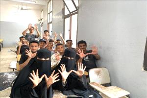 طلاب ذوو الإعاقة السمعية يبدأون التعليم التحضيري في إدارة الأعمال بجامعة عدن
