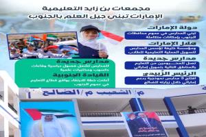 بن زايد يبني جيل العلم في جنوب الإمارات 