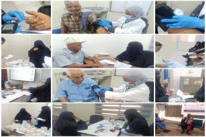 اختتام فعاليات المخيم الطبي المجاني لأمراض الضغط والسكري في عدن بنجاح كبير
