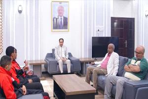 البكري يحفّز منتخب كرة الطاولة اليمني قبل مشاركته الآسيوية
