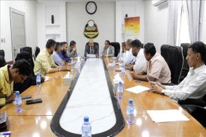 لقاء بمكتب تربية حضرموت يناقش تطوير التعليم ومعالجة المشاريع المتعثرة في بروم ميفع