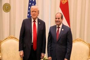 السيسي يطالب ترامب بدور بارز في إعادة إعمار غزة