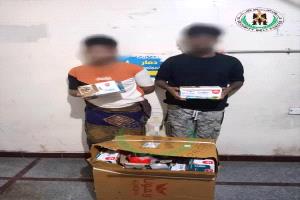 حزام طوق عدن يطيح بعصابة لسرقة الشاحنات أثناء حركتها شمال المدينة