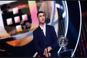 🏆 كريستيانو رونالدو يتوج بجائزة "برستيج غلوب"